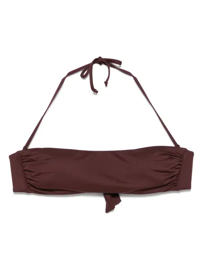 Fisico Bandeau-style Bikini Top In Brown