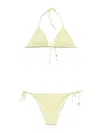 Fisico Cristina Ferrari Floral-pattern Bikini In Yellow