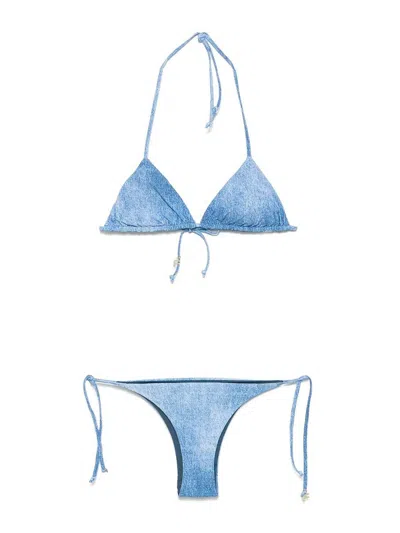 Fisico Cristina Ferrari Denim Print Bikini Set