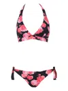 Fisico Cristina Ferrari Fisico Reversible Triangle Bikini Clothing In Black