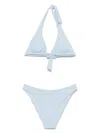 Fisico Floral-pattern Bikini In Blue