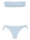 Fisico Cristina Ferrari Crochet Bikini Set In Blue