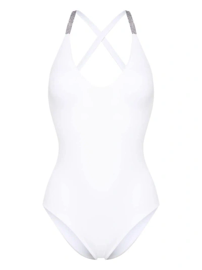 Fisico Bikini With Logo In White