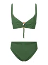 Fisico Cristina Ferrari Ring-detail Bikini In Green