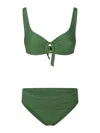 Fisico Cristina Ferrari Ring-detail Bikini In Green