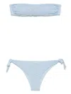 Fisico Bikini Mit Lochstickerei In Blau