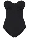 Fisico Cristina Ferrari Fisico Broderie Anglaise-effect Black Microfibre Swimsuit