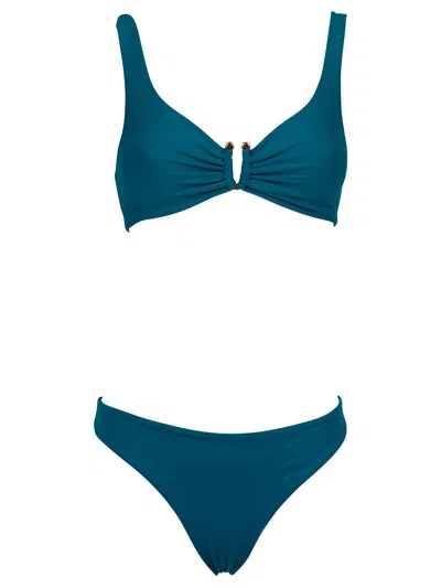 Fisico Cristina Ferrari Brasserie Bikini In Blue