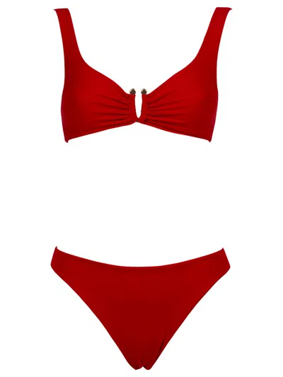 Fisico Cristina Ferrari Brasserie Bikini In Red