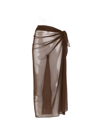 Fisico Cristina Ferrari Brown Sarong