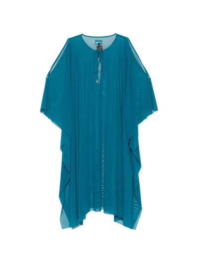 Fisico Cristina Ferrari Cutout Midi Dress In Blue