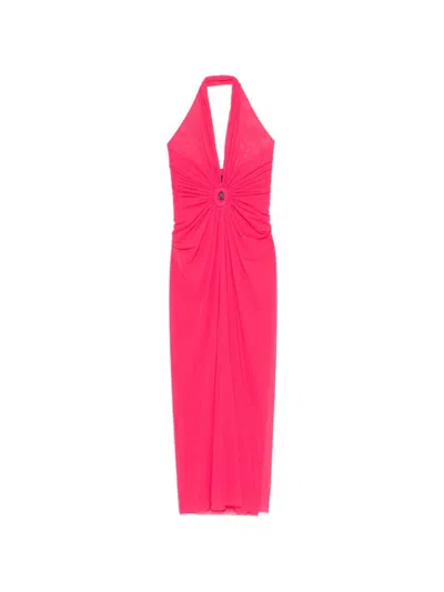 Fisico Cristina Ferrari Fisico Dress With Neckline In Pink