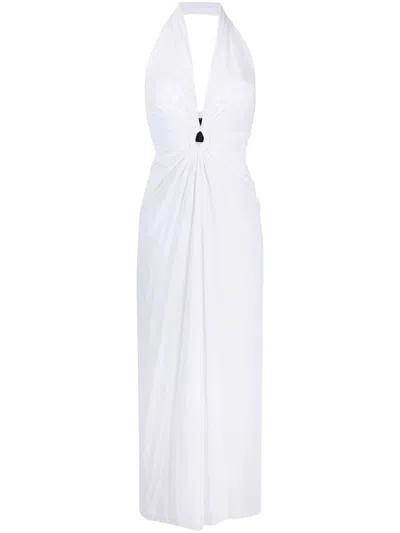 Fisico Cristina Ferrari Fisico Maxi Tulle Dress In White