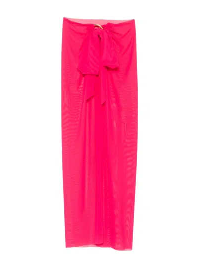 Fisico Cristina Ferrari Fisico Mini Chic Beach Dress For Women In Pink