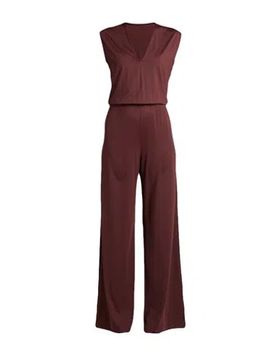 Fisico Cristina Ferrari Fisico Woman Jumpsuit Chocolate Brown Size L Polyamide, Elastane
