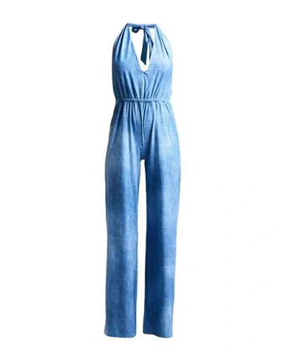 Fisico Cristina Ferrari Fisico Woman Jumpsuit Light Blue Size L Polyamide, Elastane