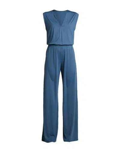 Fisico Cristina Ferrari Fisico Woman Jumpsuit Navy Size L Polyamide, Elastane In Blue