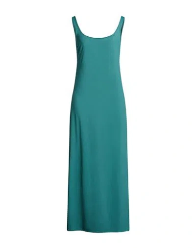 Fisico Cristina Ferrari Fisico Woman Maxi Dress Emerald Green Size L Polyamide, Elastane