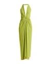 Fisico Cristina Ferrari Fisico Woman Maxi Dress Lime Green Size L Polyamide, Elastane