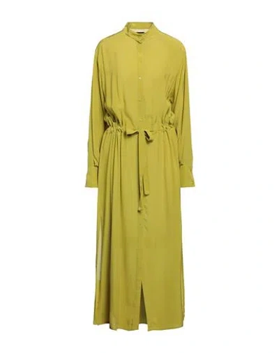 Fisico Cristina Ferrari Fisico Woman Maxi Dress Acid Green Size Xl Viscose