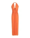 Fisico Cristina Ferrari Fisico Woman Maxi Dress Orange Size L Polyamide, Elastane