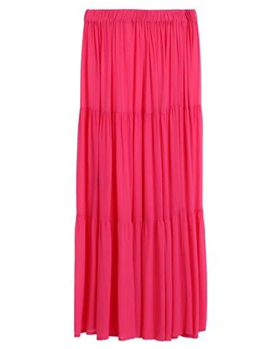 Fisico Cristina Ferrari Fisico Woman Long Skirt Fuchsia Size S Viscose In Pink