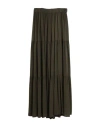 Fisico Cristina Ferrari Fisico Woman Long Skirt Military Green Size S Viscose