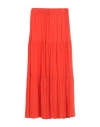 Fisico Cristina Ferrari Fisico Woman Long Skirt Tomato Red Size M Viscose