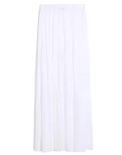 Fisico Cristina Ferrari Fisico Woman Long Skirt White Size L Viscose