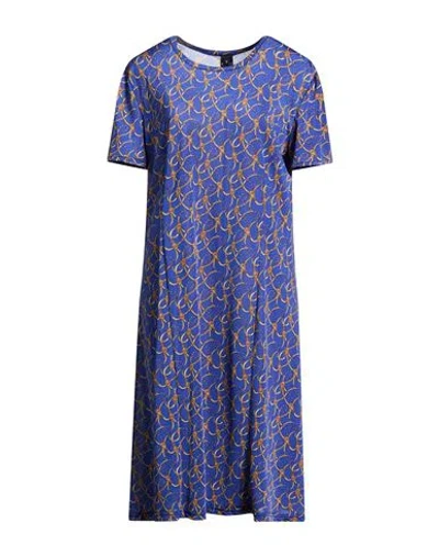 Fisico Cristina Ferrari Fisico Woman Midi Dress Blue Size L Polyamide, Elastane