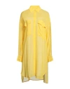 Fisico Cristina Ferrari Fisico Woman Midi Dress Yellow Size S Viscose In Yellow