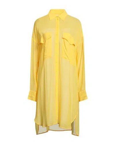 Fisico Cristina Ferrari Fisico Woman Midi Dress Yellow Size S Viscose