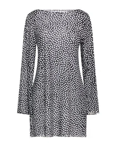 Fisico Cristina Ferrari Fisico Woman Mini Dress Black Size L Polyamide, Elastane In Gray