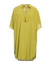 Fisico Cristina Ferrari Fisico Woman Mini Dress Acid Green Size S Viscose