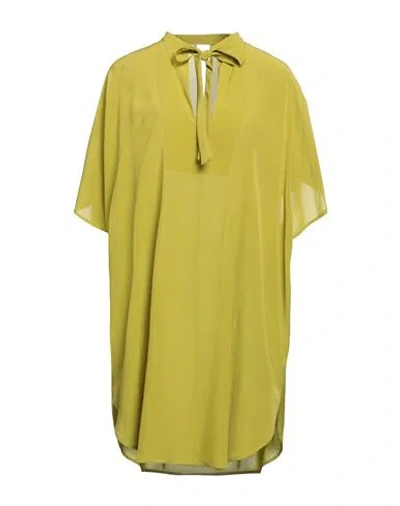 Fisico Cristina Ferrari Fisico Woman Mini Dress Acid Green Size S Viscose