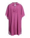 Fisico Cristina Ferrari Fisico Woman Mini Dress Mauve Size M Viscose In Purple