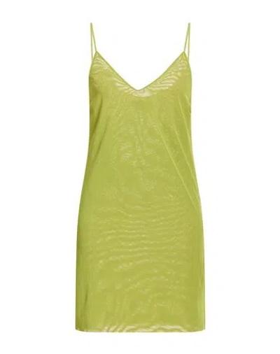 Fisico Cristina Ferrari Fisico Woman Mini Dress Military Green Size Xs Polyamide, Elastane