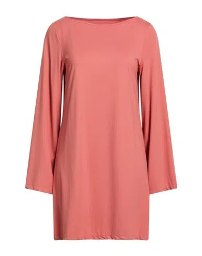 Fisico Cristina Ferrari Fisico Woman Mini Dress Tan Size S Polyamide, Elastane In Pink