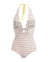 Fisico Cristina Ferrari Fisico Woman One-piece Swimsuit Ivory Size Xl Polyamide, Elastane In White