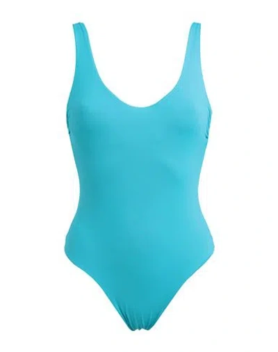 Fisico Cristina Ferrari Crystal-embellished Swimsuit In Blue