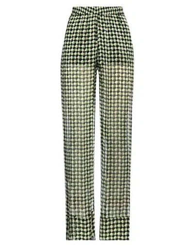 Fisico Cristina Ferrari Fisico Woman Pants Green Size L Viscose, Cotton, Lurex