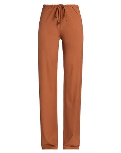Fisico Cristina Ferrari Fisico Woman Pants Tan Size L Polyamide, Elastane In Brown