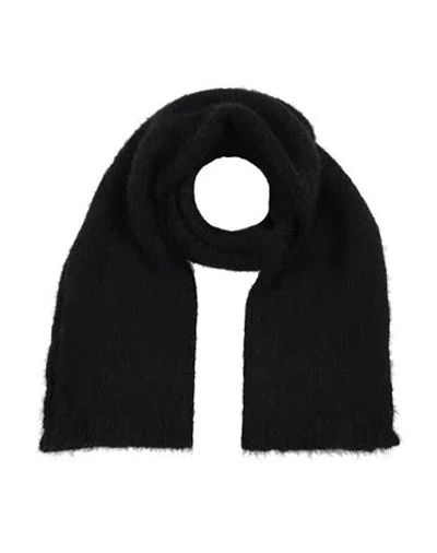 Fisico Cristina Ferrari Fisico Woman Scarf Black Size - Mohair Wool, Polyamide, Wool