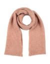 Fisico Cristina Ferrari Fisico Woman Scarf Blush Size - Mohair Wool, Polyamide, Wool In Pink