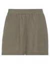Fisico Cristina Ferrari Fisico Woman Shorts & Bermuda Shorts Dark Green Size S Viscose