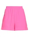 Fisico Cristina Ferrari Fisico Woman Shorts & Bermuda Shorts Fuchsia Size M Polyamide, Elastane In Pink
