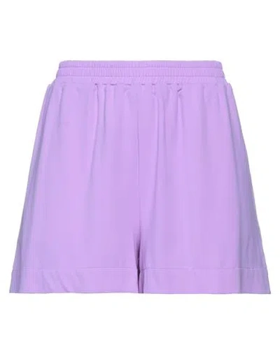 Fisico Cristina Ferrari Fisico Woman Shorts & Bermuda Shorts Mauve Size L Polyamide, Elastane In Purple