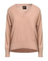 Fisico Cristina Ferrari Fisico Woman Sweater Camel Size L Cashmere In Orange
