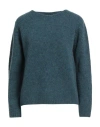 Fisico Cristina Ferrari Fisico Woman Sweater Deep Teal Size L Virgin Wool, Polyamide In Green