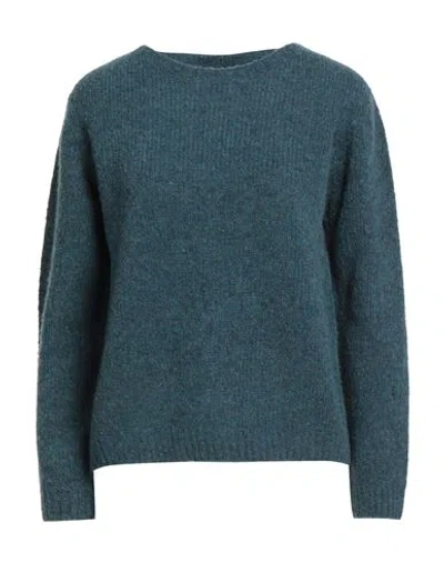 Fisico Cristina Ferrari Fisico Woman Sweater Deep Teal Size L Virgin Wool, Polyamide In Green